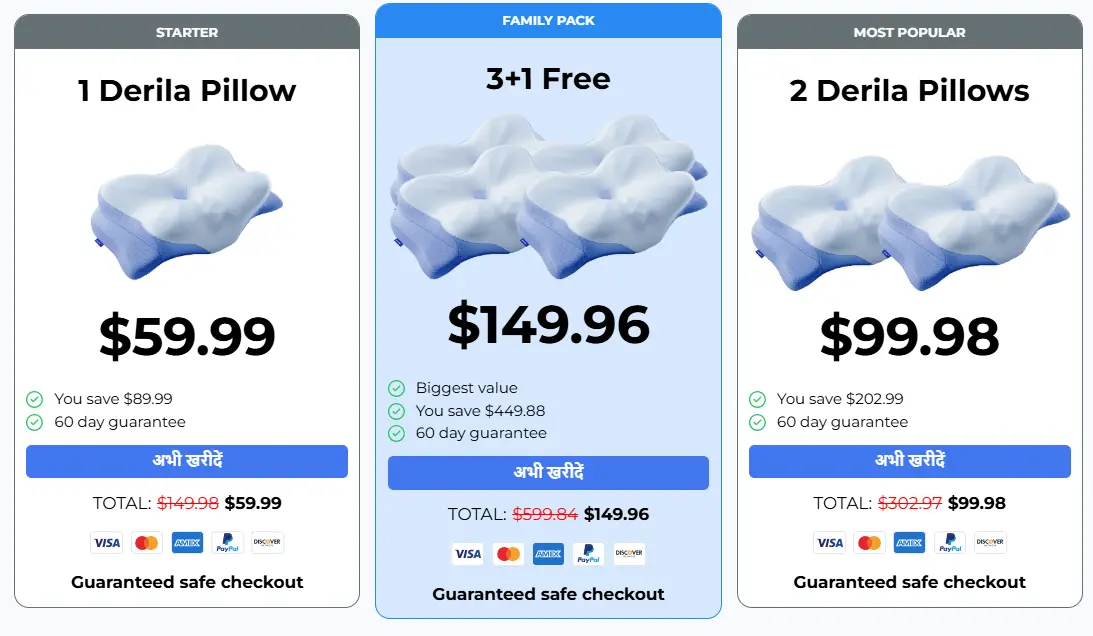 Derila Ergo Pillow buy